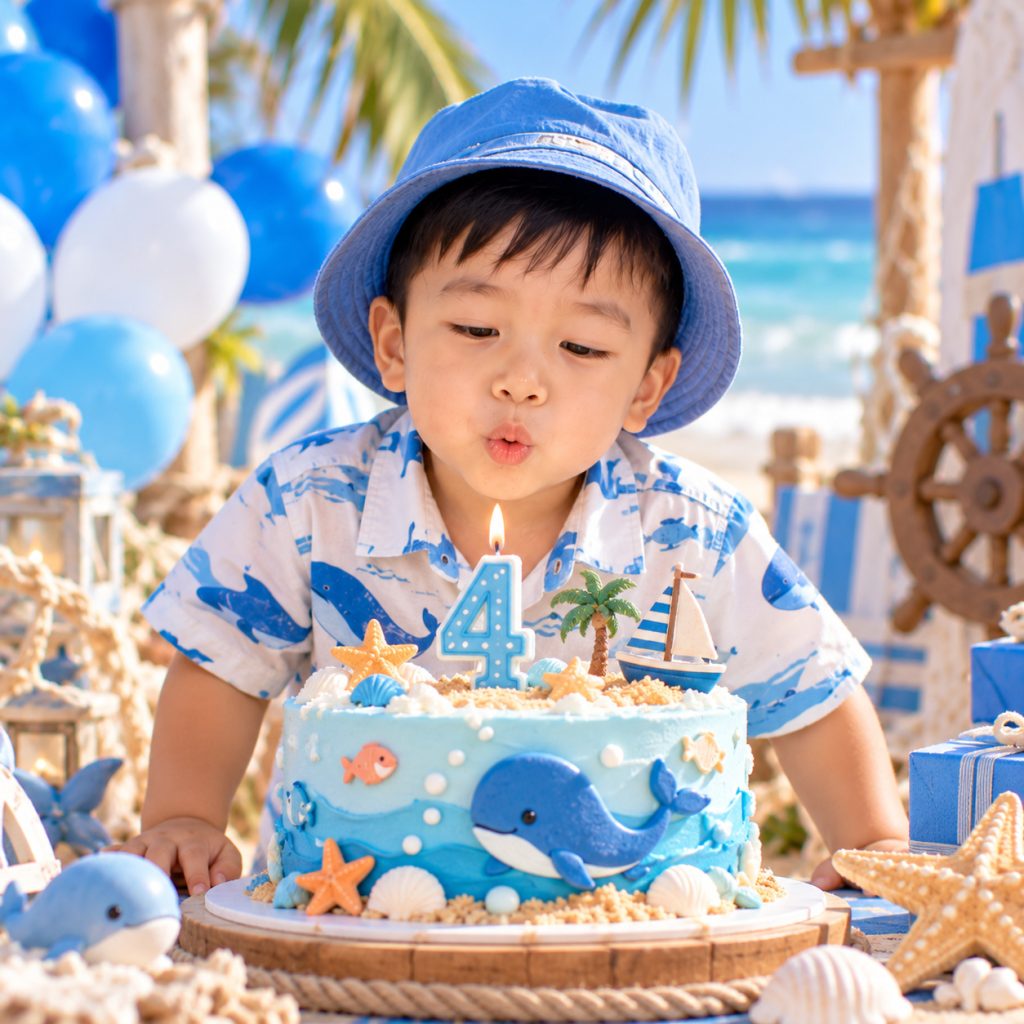 Bé Quốc Thiên sinh nhật
