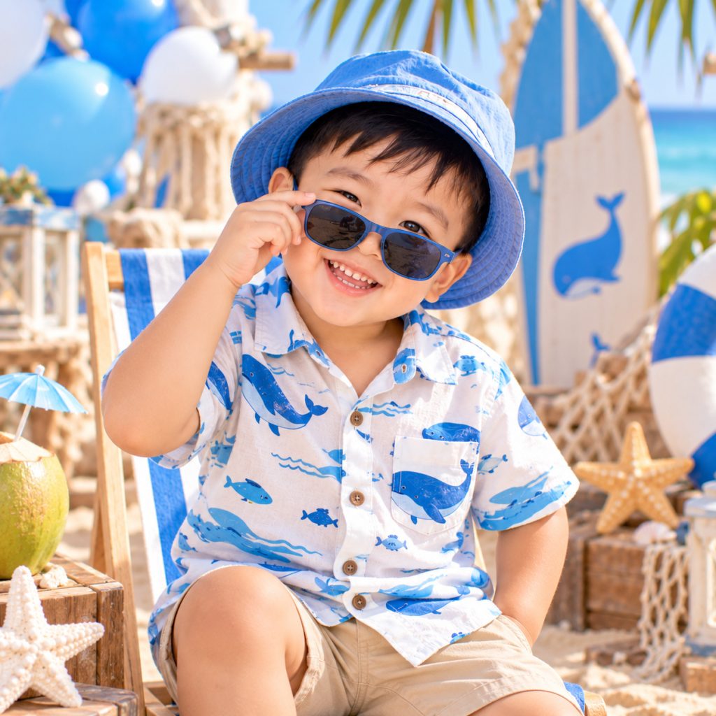 Bé Quốc Thiên sinh nhật